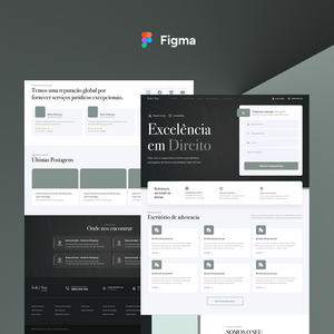 Template Landing Page Advocacia no Figma