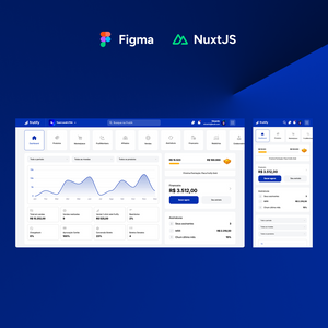 Template Dashboard em Nuxtjs